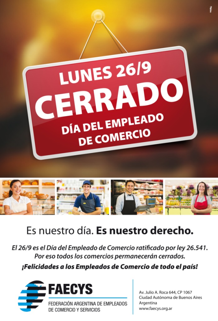 FAECYS Día Empleado de Comercio 2016